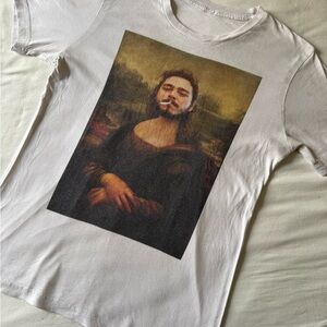 Post Malone/Mona Lisa Smoking Tee